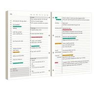 EMSHOI Daily Planner, A4 4-Ring Binder Planner Inserts, 160 Pages