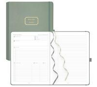 EMSHOI Meeting Notebook for Work with Action Items - 320 Pages, B5 Business Planner, Hardcover Meeting Minutes To Do List Notebook Project Notepad Journal for Women Men, 19 x 25cm, Green