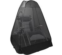 Emsiok 1-Person Camping Chair Pop up Tent, 47"x47"x59" See Through Single Mesh Tent Bugs Barrier Mosquito Net 2 Zipper Doors Outdoor Sports Pod Shelter with Bag for Fishing, Not Included Chair