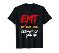 EMT By Calling Servant of God Medical Responder Value Graphic T-Shirt