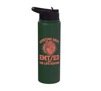 EMT ED Overtime Shift Heart Stainless Steel Insulated Water Bottle