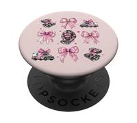 EMT Emergency Medical Technician Ambulance Girl Coquette Bow PopSockets Adhesive PopGrip