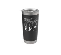 EMT Emergency Medical Technician Sign Language ASL Awareness Stainless Steel Insulated Tumbler