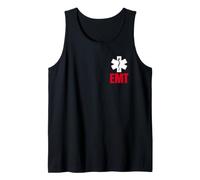 EMT EMS Uniform Pocket White & Red Star of Life Tank Top