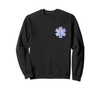 EMT Life Medical Star Logo Design Sweatshirt