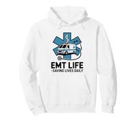EMT Life Saving Lives Daily Medic Design Pullover Hoodie