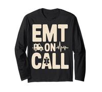 EMT On Call Ambulance EMS First Responder Pride Long Sleeve T-Shirt