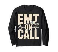 EMT On Call Ambulance EMS First Responder Pride Long Sleeve T-Shirt
