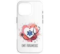 EMT Paramedic Heart Stethoscope EMS Symbol Case for iPhone 16 Pro