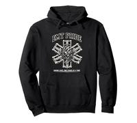 EMT Pride Saving Lives Chaos Paramedic Skeleton Medical Pullover Hoodie