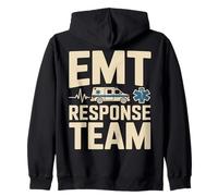 EMT Response Team Emergency Medical Technician EMS Zip Hoodie