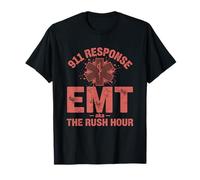 EMT Rush Hour Star Life Distressed T-Shirt