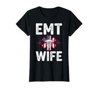 EMT Wife 4th of July Emergency Medical Technician Wife Gifts T-Shirt