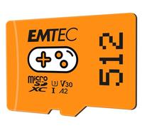 EMTEC - 512GB microSD Gaming Memory Card - More Games and Video Storage - ECMSDM512GXCU3G - Nintendo Switch Compatible - Orange