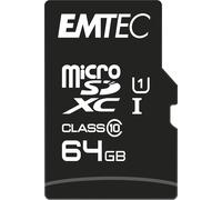 EMTEC 64GB CLASS 10 GOLD+ MICRO SDHC FLASH CARD NEW