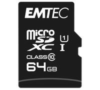 Emtec 64GB UHS-I U1 EliteGold MicroSD Memory Card inc Adapter