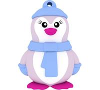 Emtec ECMMD16GM335 USB Flash Drive 2.0 Licence Series Animalitos Collection 16 GB Lady Penguin Figurine Soft Eraser