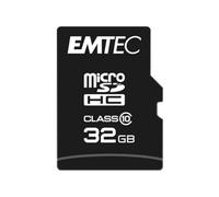 Emtec ECMSDM32GHC10CG 32GB microSDHC Memory Card with SD Adapter Class 10 microSDXC Compatible Black