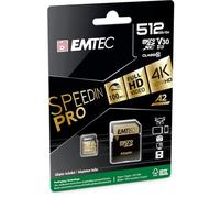 Emtec ECMSDM512GXC10SP 512GB MicroSDXC UHS-I Class 10 Black/Gold