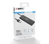 Emtec Hub Ultra Slim USB3.1 4-Port T620A Type-A - Micro SD ECHUBT620A