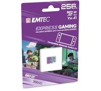 EMTEC, MicroSDXC Card 256GB UHS-I U3 V30 A1 Express Gaming, Compatible with Nintendo Switch 2, High Speed Up to 880Mb/s, Extended Storage, Ideal for Games and Applications, Reliable and Durable