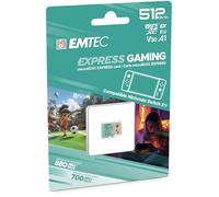 EMTEC, MicroSDXC Card 512GB UHS-I U3 V30 A1 Express Gaming, Compatible with Nintendo Switch 2, High Speed Up to 880Mb/s, Extended Storage, Ideal for Video Games and Apps