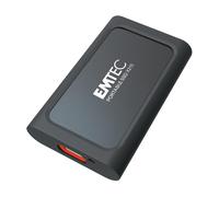 EMTEC X210 USB 3.2 External Solid State Drive - 512GB Black/Red 512 GB