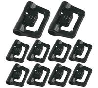 EMTPJAL 10PCS Camping Tent Poles Hooks Tent Sky Hooks Plastic Hook Aperture 4.8mm Slide Width 18mm for Outdoor Camping Awnings Hanging Lights