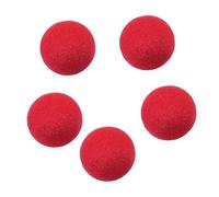 EMTPJAL 5 Pack Red Clown Noses, Soft Sponge with Elastic Strap