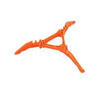 EMTPJAL Foldable Gas Canister Stand, High-Strength ABS Fuel Gas Tank Bracket, Universal Tripod Cartridge Holder Stabiliser for Camping Picnic Bikepacking Hiking (Orange)