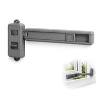 EMTPJAL Window Restrictor & Lock, Self-Adhesive Window Limiter for UPVC, Wooden & Aluminium Frames, No Drilling Required, Heavy-Duty Home Security Stopper for Pets & Ventilation Control (Grey)