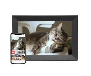 EMtronics 10.1" inch Frameo Touchscreen Digital Picture Photo Frame with Wi-Fi, 1280x800 IPS LCD Touch Screen, Auto-Rotate, Share Moments Instantly via Frameo App