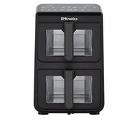 EMtronics 10L Stack Dual Air Fryer Double Basket Large Family Size