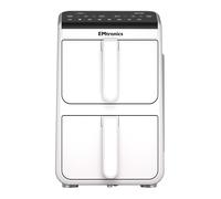 EMtronics 10L Stack Dual Air Fryer Double Basket Large Family Size
