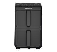 Emtronics 10L Stack Dual Air Fryer Double Basket Large Family Size - Black