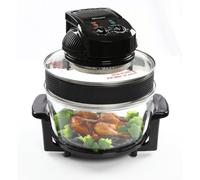 Emtronics 17 Litre Halogen Oven Large Air Fryer With 60 Minute Timer - Black