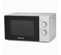 Emtronics 20 Litre Silver Microwave 700W With Defrost Settings