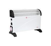 EMtronics 2000W Portable Electric Convector Heater Radiator with 3 Adjustable Heat Settings, 24 Hour Timer and Over Heat/Tip Over Cut-Out Function - White