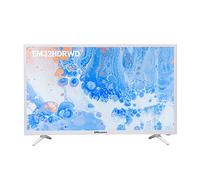 EMtronics 32 inch HD LED TV with Built-in DVD Player, Freeview, HDMI, USB Media Player, COAXIAL, AUX, PVR Recording - White