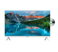EMtronics 32 inch HD LED TV with Built-in DVD Player, Freeview, HDMI, USB Media Player, COAXIAL, AUX, PVR Recording - White