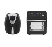 Emtronics 4.5L & 12L Air Fryer Set - Black