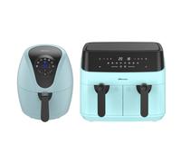 Emtronics 4.5L & 9L Air Fryer Set - Aqua