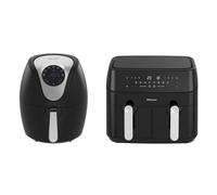 Emtronics 4.5L & 9L Air Fryer Set - Black