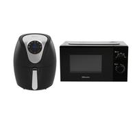 Emtronics 4.5L Air Fryer & 20L Microwave Kitchen Set - Black