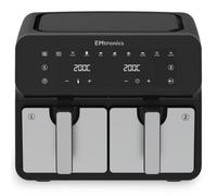 Emtronics 8 Litre Double Basket Air Fryer - Stainless Steel