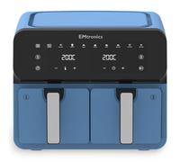 Emtronics 8L Dual Air Fryer With Timer - Aqua