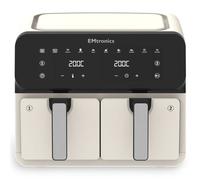 Emtronics 8L Dual Air Fryer With Timer - Cream