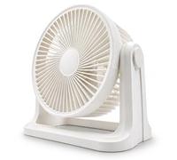 EMtronics 9 Inch Turbo Fan | Powerful Air Circulator with 3 Speed Settings | Adjustable 115° Tilt Head | Portable Desk or Floor Fan with Strong Airflow up to 6m - White