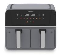 Emtronics 9 Litre Double Basket Air Fryer - Grey