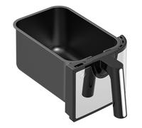 EMtronics Accessories 9L Double Basket Air Fryer Replacement Drawer | Drawer 2 (Right) for EMAFDD9LSL Series - Stainless Steel